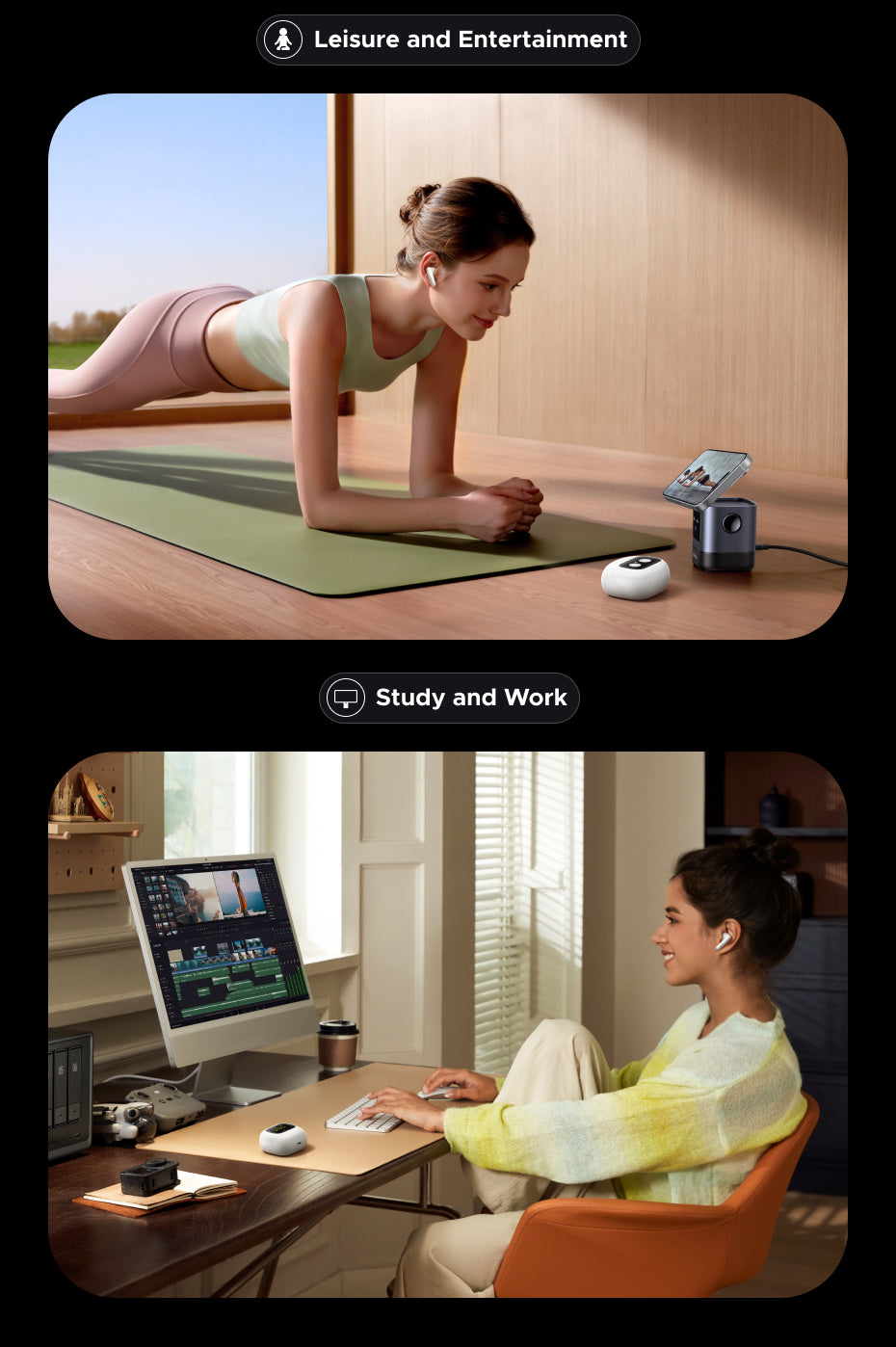 UGREEN LightBuds Magic Earphone Bluetooth 6.0 ANC ENC Active Noise Cancellation