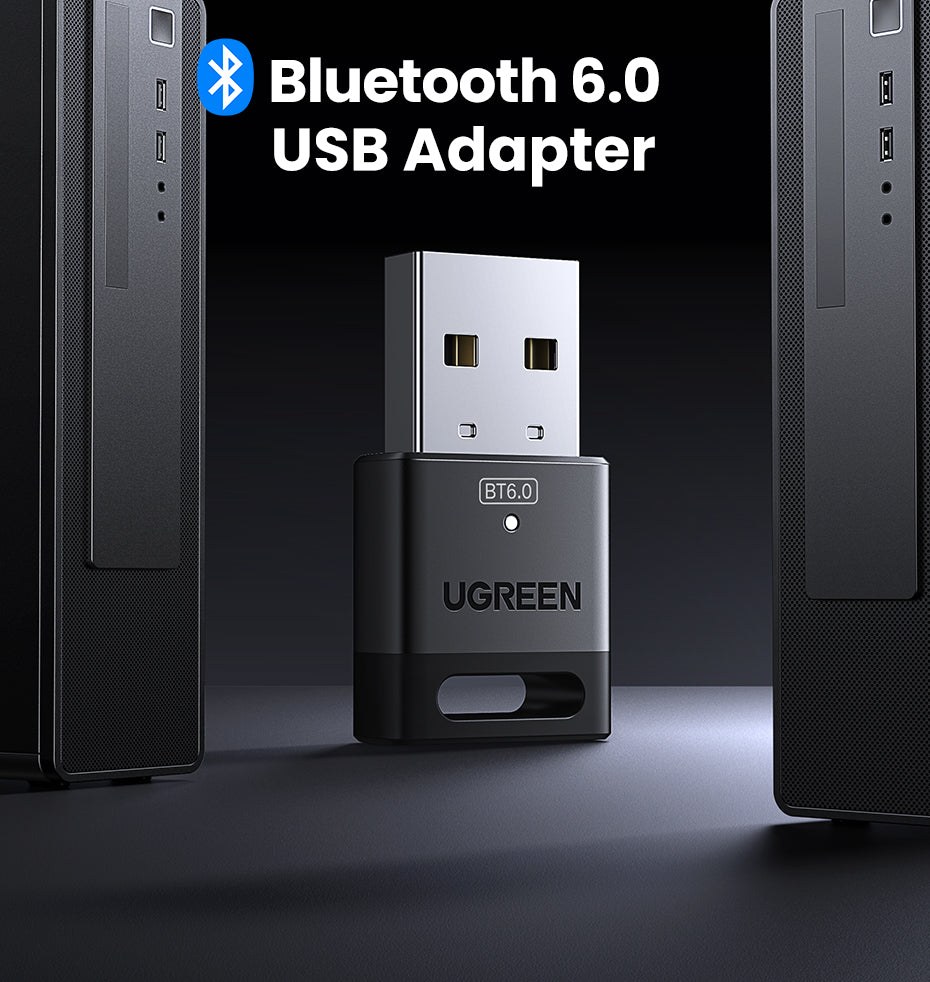 UGREEN USB Bluetooth 6.0 Dongle Adapter for PC Speaker Wireless Mouse Keyboard Music Audio Receiver Transmitter Bluetooth