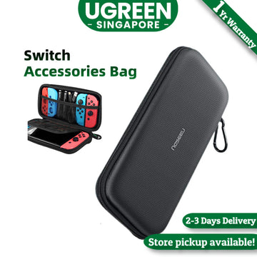 UGREEN Switch Carrying Case for Nintendo Switch Lite Portable Hard Shell Travel Case Pouch Protective Cover Bag with 9 Game Cartridges Card Slots for Nintendo Switch Console Pro Controller Accessories