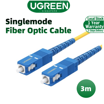 UGREEN 70664 SC-SC Singlemode Fiber Optic Cable 3m network yellow