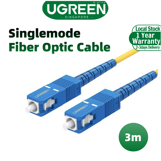 UGREEN SC-SC Singlemode Fiber Optic Cable 3m network yellow
