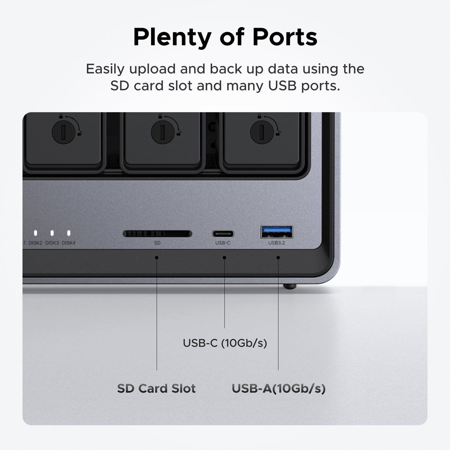 UGREEN NASync DXP4800 4-Bay Desktop NAS, Intel N100 Quad-core CPU, 8GB DDR5 RAM, 32G eMMC, 2 * 2.5GbE, 2 * M.2 NVMe Slots, 4K HDMI, Network Attached Storage (Diskless)