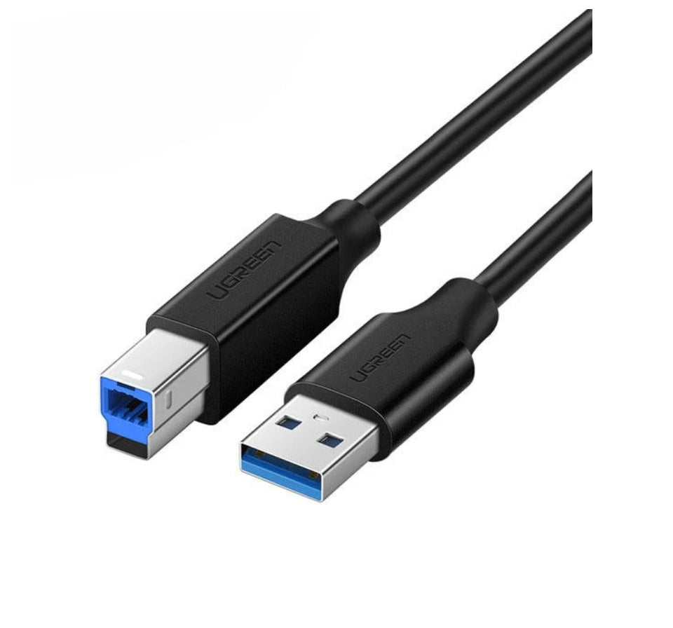 UGREEN 10372 USB 3.0 Printer Cable Scanner A Male to B Male 2m USB 3.0 AM To BM Data Cable