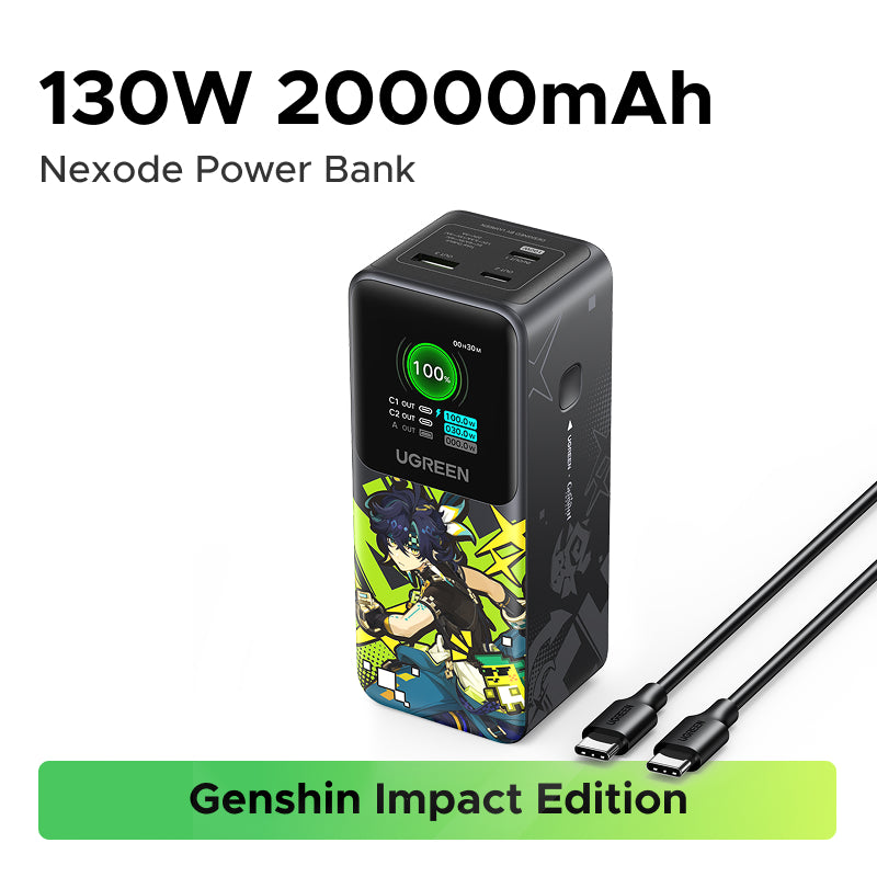 UGREEN GENSGIN 原神　Nexode　20000mAh Amazon.com: UGREEN Nexode Power Bank 20000mAh 130W Portable