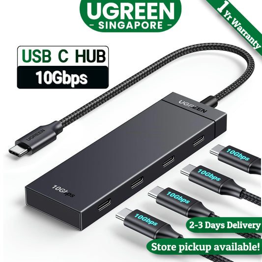 UGREEN USB C HUB 10Gbps Type-C 3.2 Gen2 USB Splitter USB C USB A Hub 4 USB Port 3.2 for MacBook Pro Air Type C Multiport Adapter