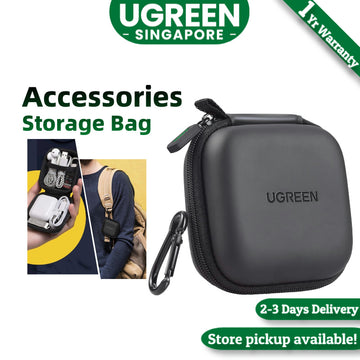 UGREEN 40816  Zipper Earphones Earbuds Carrying Bag Case Memory Card USB Cable Waterproof Organizer