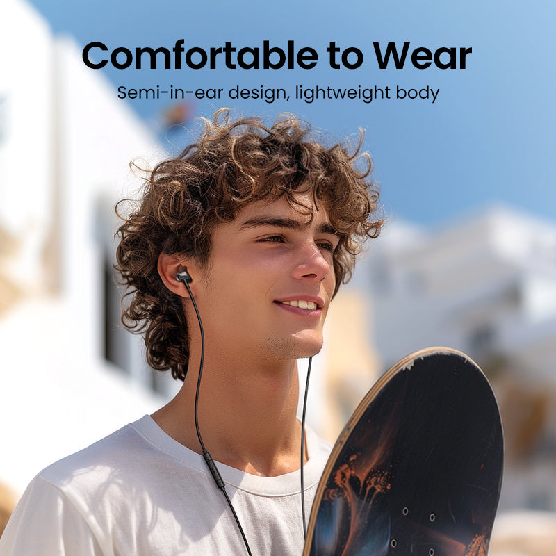 UGREEN In-Ear Earphones 3.5mm Type C Stereo Bass Wired Headphones HIFI Earphones with Mic for Samsung S24 S23 Ultra iPhone16/15 Pro Max