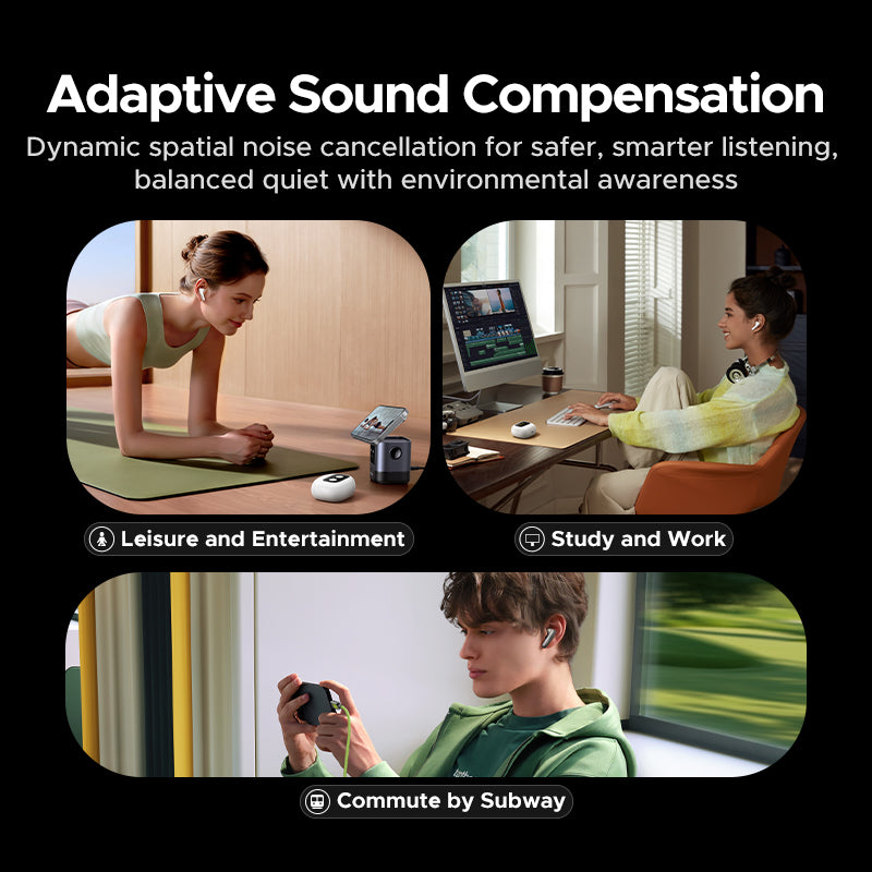 UGREEN LightBuds Magic Earphone Bluetooth 6.0 ANC ENC Active Noise Cancellation