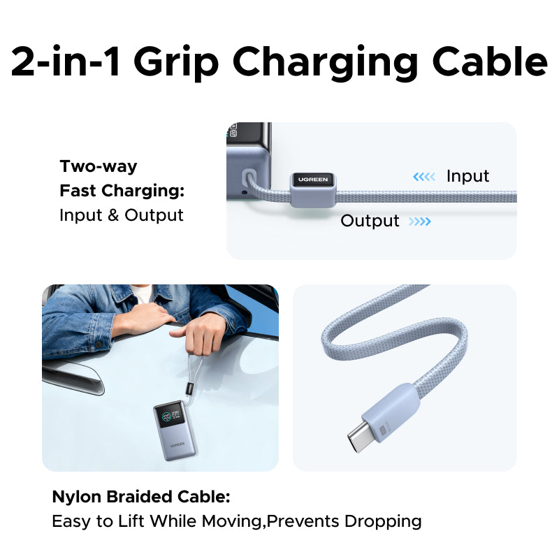 UGREEN 55W Fast Charging Power Bank 10000mAh | PD PPS QC | Xiaomi 55W & Samsung 45W | Digital Display