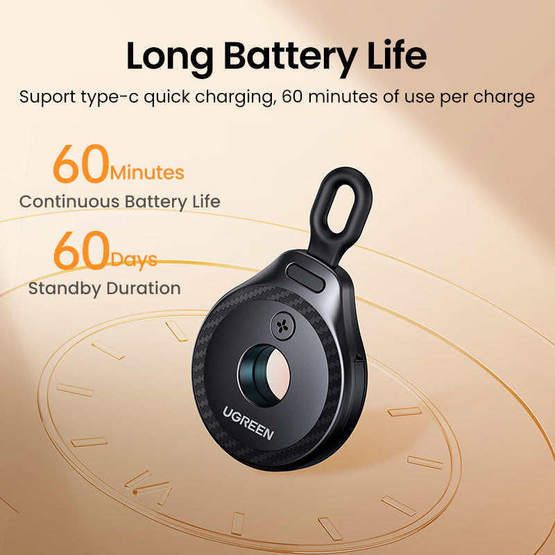 UGREEN 35579 Mini Anti-Peeping Camera Detector Hidden Camera Durable and long-lasting Portable Pinhole Hidden Lens Detect Gadget Effective hidden lens detection With USB Cable For Travel Hotel Locker Room Toilet
