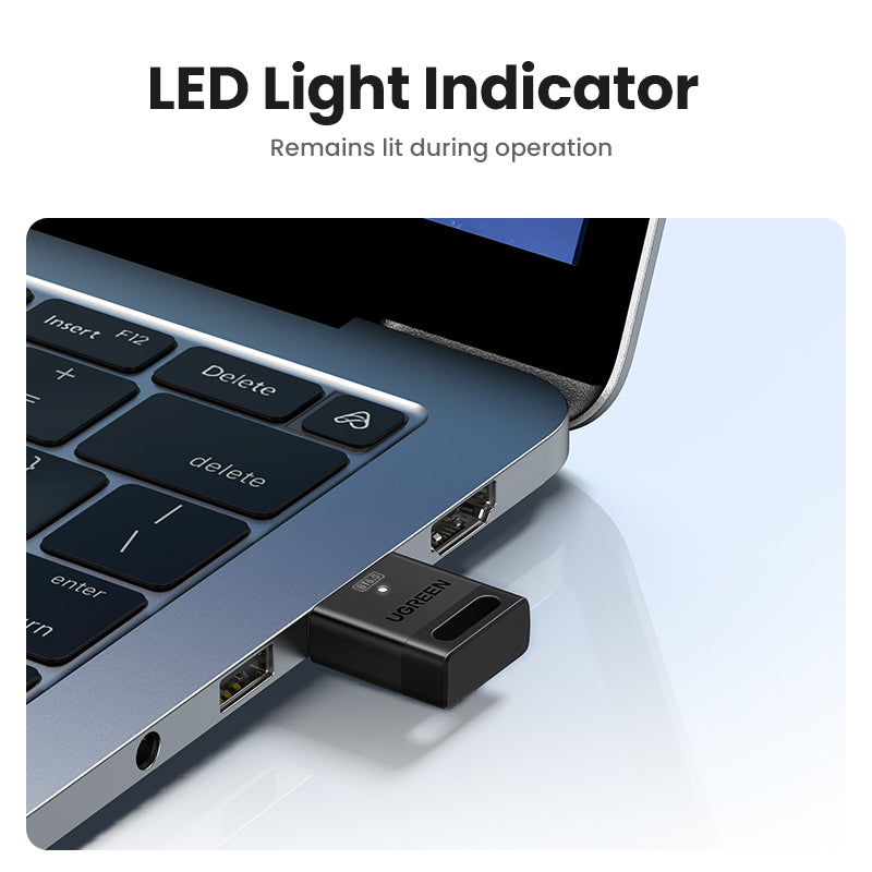 UGREEN USB Bluetooth 6.0 Dongle Adapter for PC Speaker Wireless Mouse Keyboard Music Audio Receiver Transmitter Bluetooth