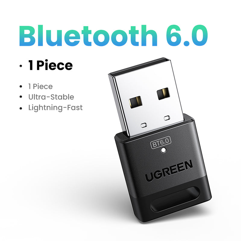 UGREEN USB Bluetooth 6.0 Dongle Adapter for PC Speaker Wireless Mouse Keyboard Music Audio Receiver Transmitter Bluetooth