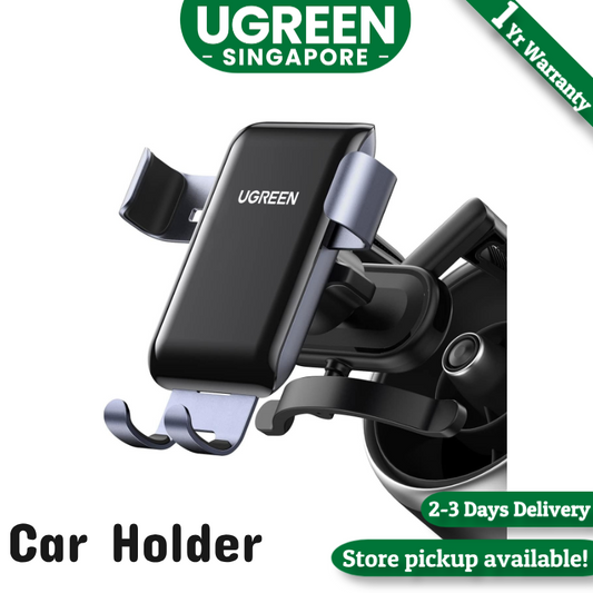 UGREEN Car Phone Holder Air Vent Gravity Phone Mount Suitable for Round Vent Compatible with iPhone 15 Pro Max 14 13 12 11 Pro Max SE XS XR, Galaxy S23 S22 S21 S20 FE S10 S9, P60 P50 P40