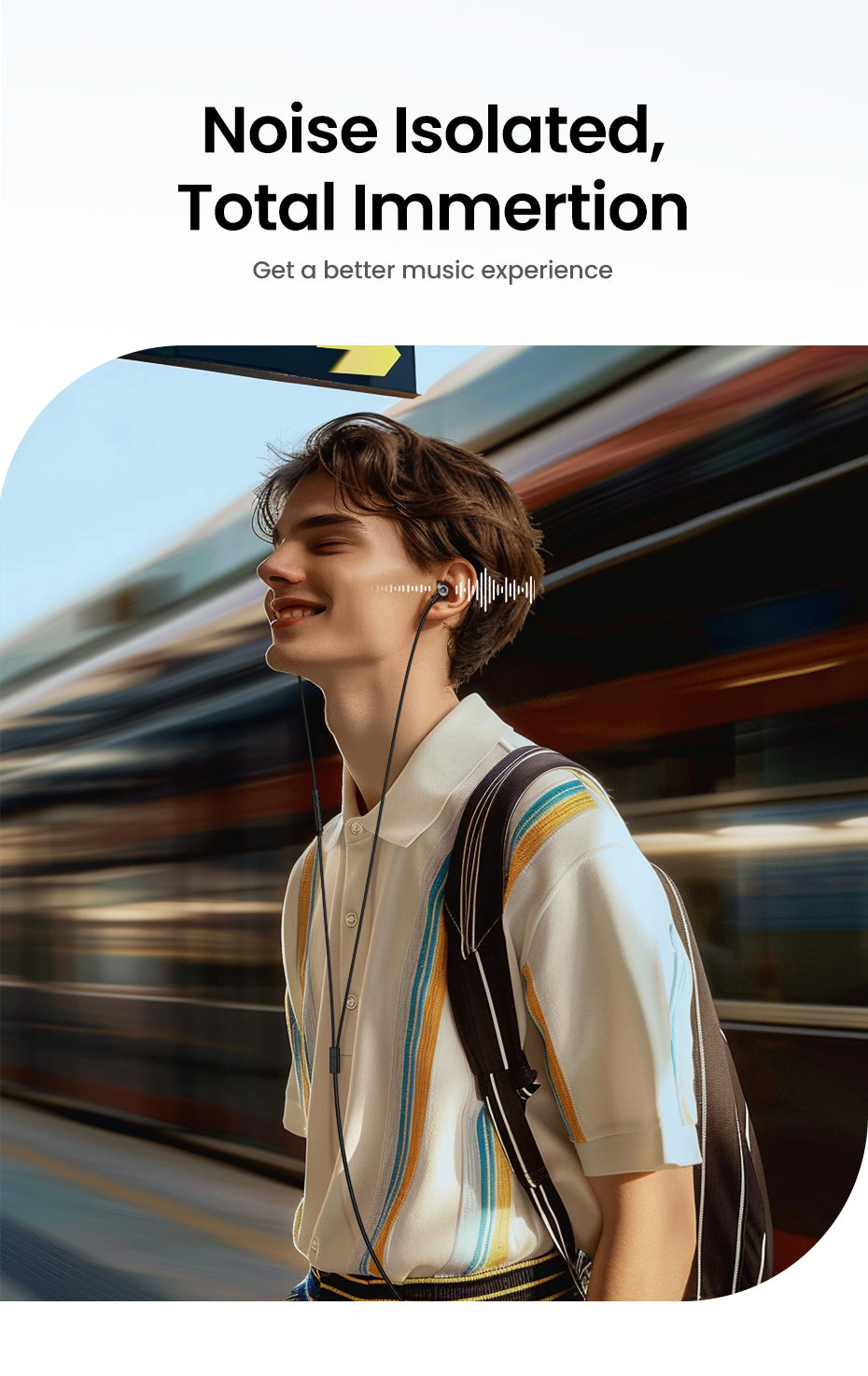 UGREEN In-Ear Earphones 3.5mm Type C Stereo Bass Wired Headphones HIFI Earphones with Mic for Samsung S24 S23 Ultra iPhone16/15 Pro Max