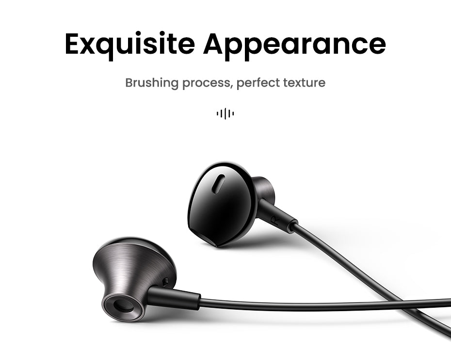 UGREEN In-Ear Earphones 3.5mm Type C Stereo Bass Wired Headphones HIFI Earphones with Mic for Samsung S24 S23 Ultra iPhone16/15 Pro Max