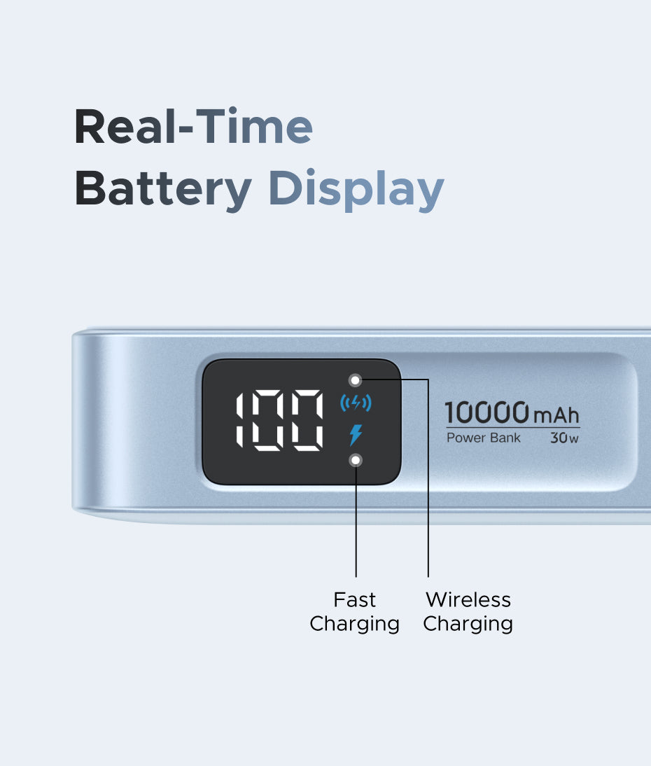 [3C Certified] UGREEN Qi2 25W MagFlow Magnetic Wireless Power Bank 10000mAh 30W PD Fast Charge with Built-in USB-C Cable, MagSafe Compatible for iPhone 16 15 14 Pro Max, Samsung S25 S24 Ultra