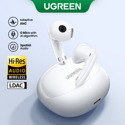 UGREEN HiTune H6 Pro TWS Earphones Wireless Headphones Bluetooth 5.3 Earbuds Double Mic Call Noise Reduction In-Ear Handfree Earbuds