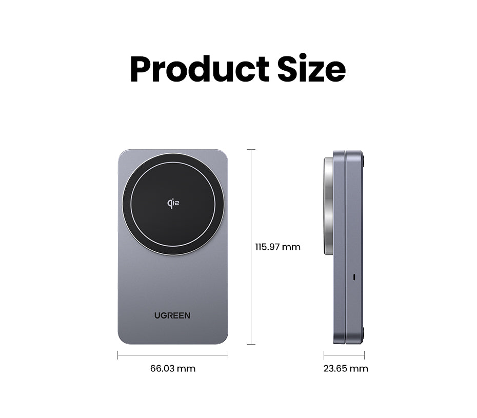 UGREEN 2-in-1 20W MagFlow Wireless Charger, 15W Fast Charging Stand for iPhone 16/15/14 Pro Max, 7.5W for iPhone 16/15 Plus, Compatible with AirPods Pro/Max, Xiaomi Air, Samsung S24 Ultra/S23, Galaxy Buds, Earphones, Phone Holder Included