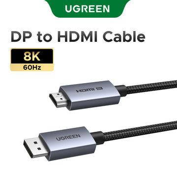 UGREEN 8K60Hz DP to HDMI Cable Ultra HD Support Dynamic HDR for Desktop Laptop Monitor Projector HDTV