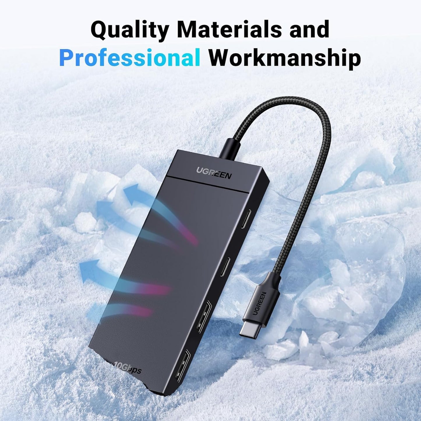 UGREEN USB C HUB 10Gbps Type-C 3.2 Gen2 USB Splitter USB C USB A Hub 4 USB Port 3.2 for MacBook Pro Air Type C Multiport Adapter