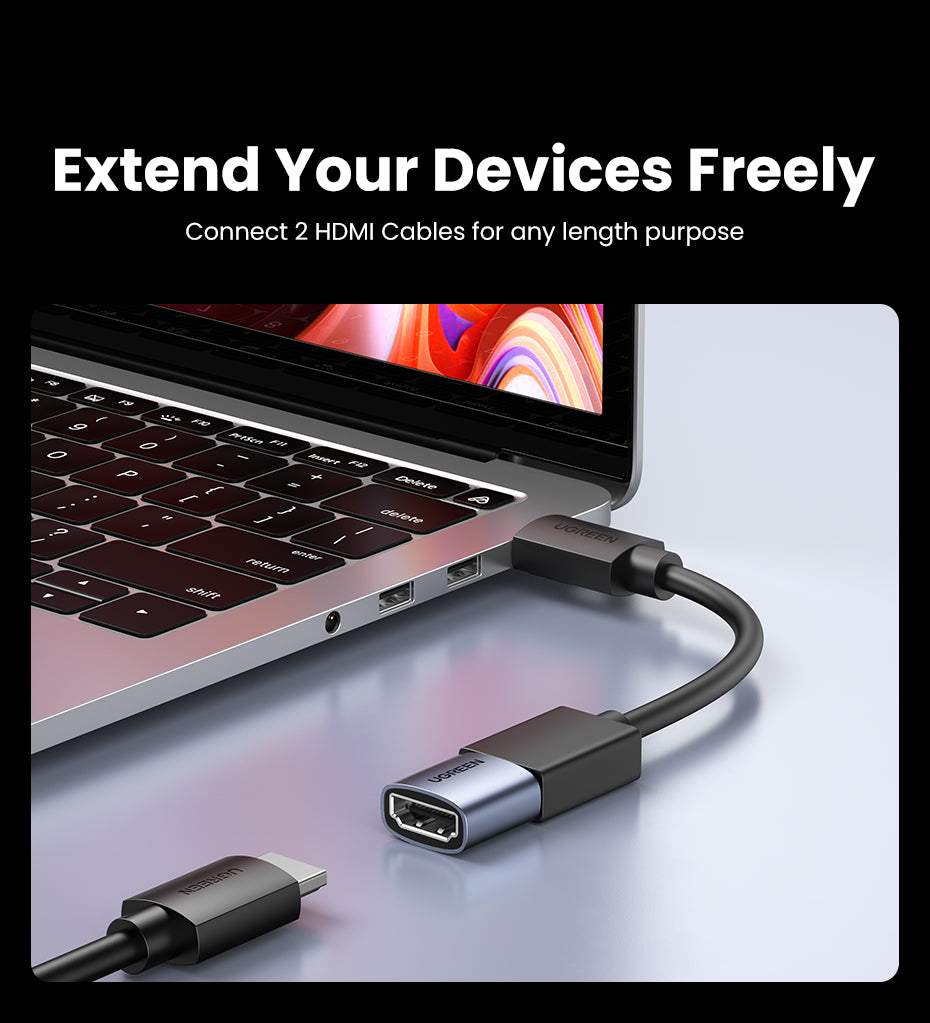 UGREEN HDMI Coupler 8K HDMI Adapter Female to Female HDMI Connector Support 3D 8K 4K 1080P HDMI Extender HDMI Extension for HDTV Roku TV stick Chromecast, Nintendo Switch Xbox One PlayStation 4 PS 3, Laptop PC