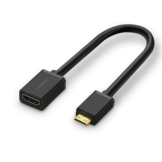 UGREEN 20137 20cm Mini HDMI Male To HDMI Female Adpter Cable