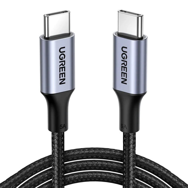 UGREEN 70427 100W USB C to USB C Cable, Type C Power Delivery PD Fast Charging Cord, USB2.0 480Mbps for iPhone 17 16 Pro Max, MacBook Pro, iPad Pro, Dell XPS, Chromebook, Pixel, Galaxy S24, Switch