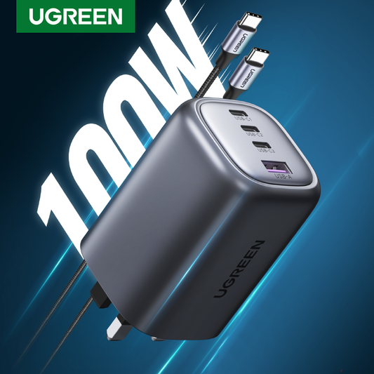 UGREEN 40749 Nexode 100W GaN Wall Charger 4-Ports