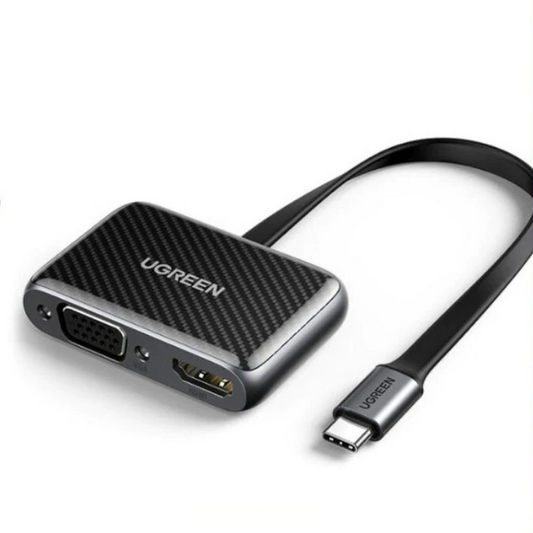 UGREEN 70549 USB-C to HDMI+VGA Adapter Flat Cable