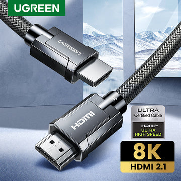 UGREEN 80602 HDMI 2.1 Cable 8K/60Hz 48Gbps HDCP 2.2 HDMI Cable Cord for PS4 PS5 Splitter Switch Audio Video Cable Support Dynamic HDR eARC Compatible