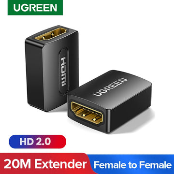 UGREEN 20107 HDMI Extender Female to Female Connector 4K HDMI 2.0 Extension Converter Adapter Coupler for PS4 HDMI Cable HDMI Extender