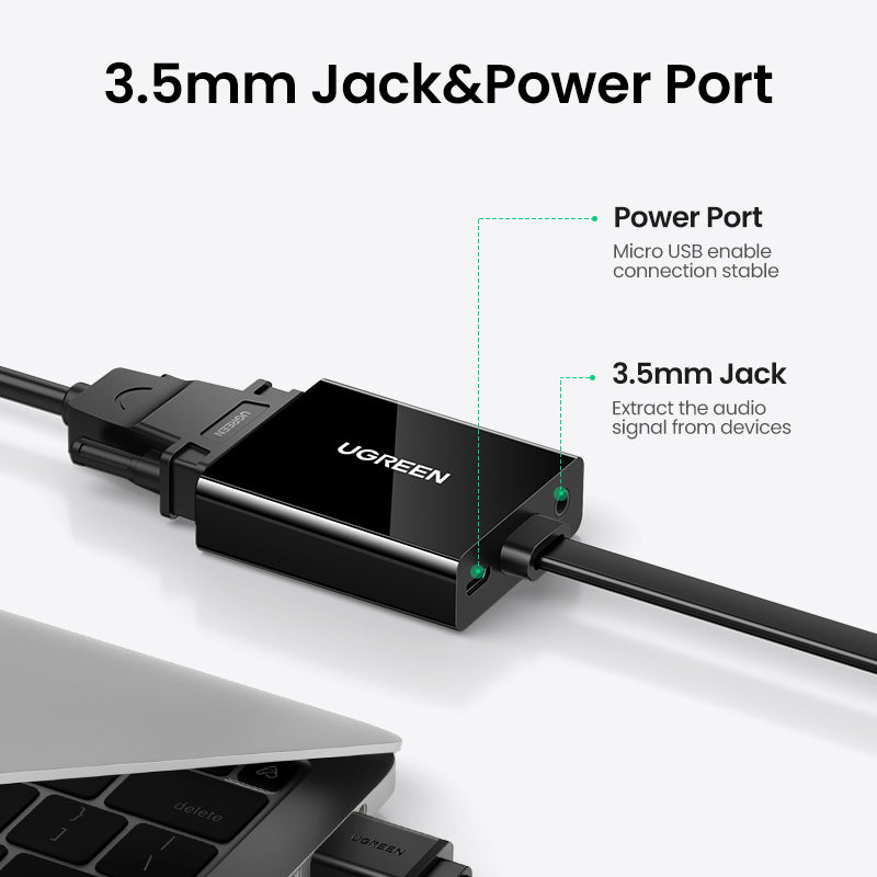 UGREEN 40248 HDMI to VGA with Audio Converter