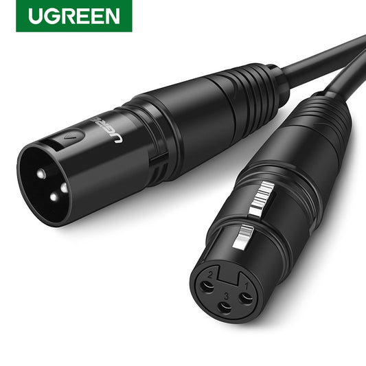 UGREEN 20708 Original XLR Cable Microphone Audio Sound Cannon Aux Cable Male to Female